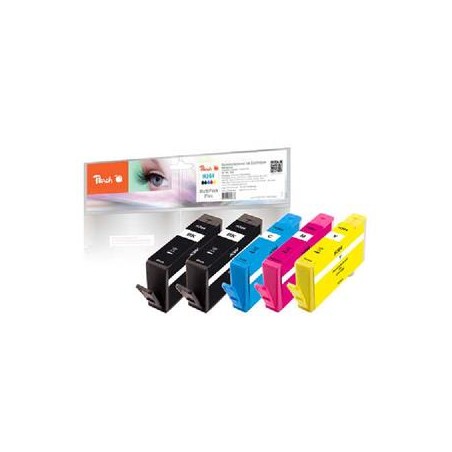 PEACH kompatibilní cartridge HP No.364 new chip MultiPack Plus, 2x9 ml, 3x6.2 ml