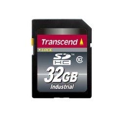 Transcend 32GB SDHC průmyslová paměťová karta, Class 10