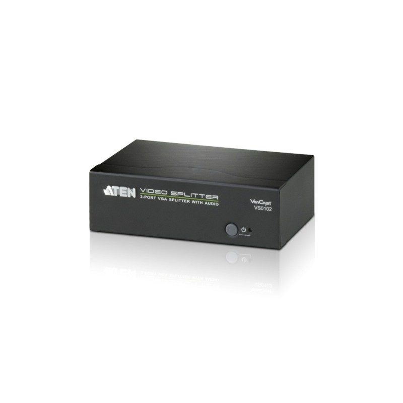 ATEN VS0102-AT-G 2PORT VGA Splitter with Audio W/EU ADP