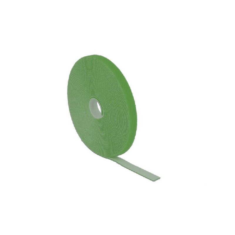 Delock Hook-and-loop fasteners L 10 m x W 13 mm roll green