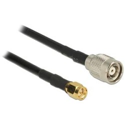 Delock Antenna Cable TNC Plug SMA Plug CFD200 5 m low loss
