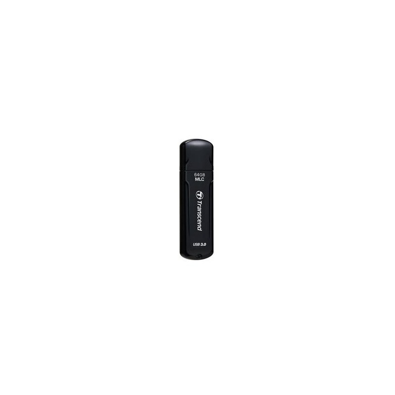 Transcend 64GB JetFlash 750, USB 3.0 flash disk, MLC, LED indikace, černý