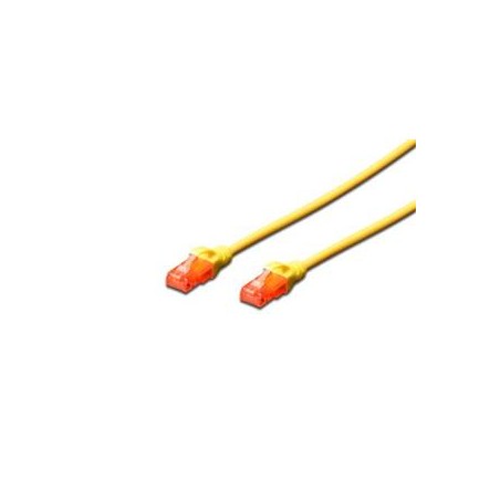 Digitus Patch Cable, CAT 6 UTP, AWG 26, měď, žlutý 0,5m