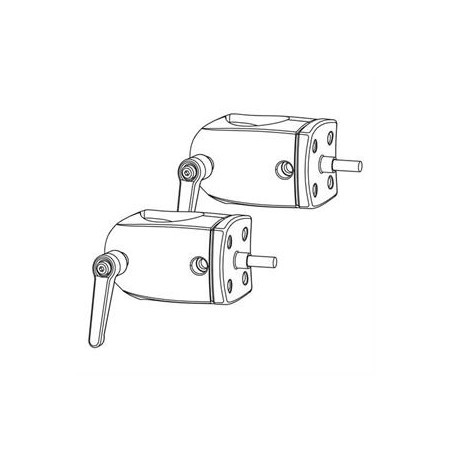 ERGOTRON DS100 OUTBOARD POLE CLAMPS, úchytky pro lištu ke spojení dvou držáků