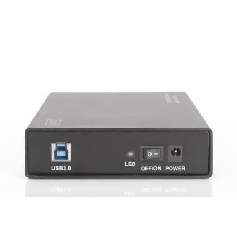 Digitus Externí 3,5 "/ kryt HDD SSD, SATA-III na USB 3.0 s prémiovým hliníkovém pouzdrem