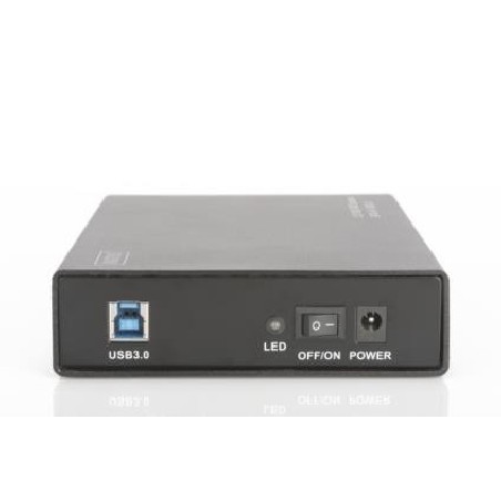 Digitus Externí 3,5 "/ kryt HDD SSD, SATA-III na USB 3.0 s prémiovým hliníkovém pouzdrem