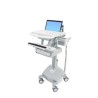 ERGOTRON StyleView® Laptop Cart, LiFe Powered, 1 Drawer (1x1), pojízdný stojan, NTB, Klávesnice, myš, s napájením + šupl