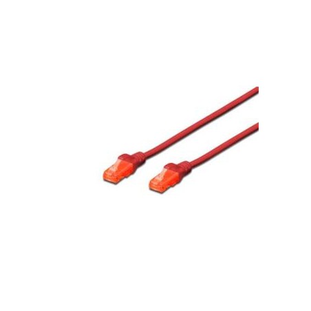 Digitus Patch Cable, CAT 6 UTP, AWG 26, měď, červený 2m
