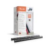 PEACH vazací hřbet 21 Rg A4 20mm černá, PB420-02, plast, 100ks
