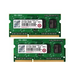 Transcend SODIMM DDR3 8GB KIT(4GBx2), 1600MHz 1Rx8 pro Apple iMac