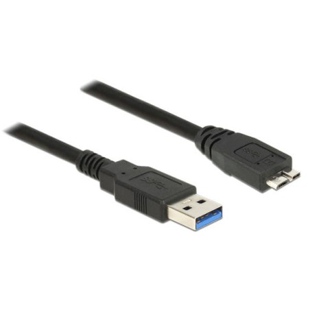 Delock Kabel USB 3.0 Typ-A samec USB 3.0 Typ Micro-B samec 5,0 m černý