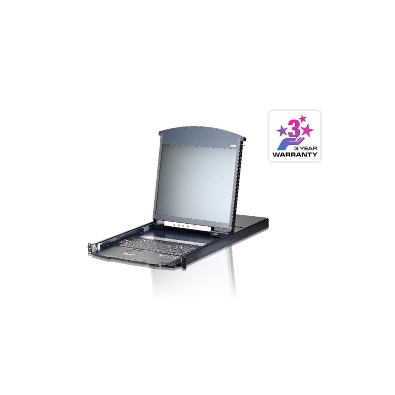 ATEN KL1116VN-AXA-AG 16-Port Cat 5 Dual Rail 19" LCD KVM over IP Switch with Virtual Media
