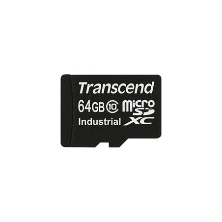 Transcend 64GB microSDXC (Class 10) MLC průmyslová paměťová karta (bez adaptéru), 20MB/s R, 18MB/s W