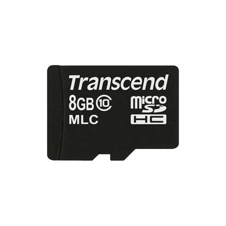 Transcend 8GB microSDHC (Class 10) MLC průmyslová paměťová karta (bez adaptéru), 20MB/s R, 16MB/s W