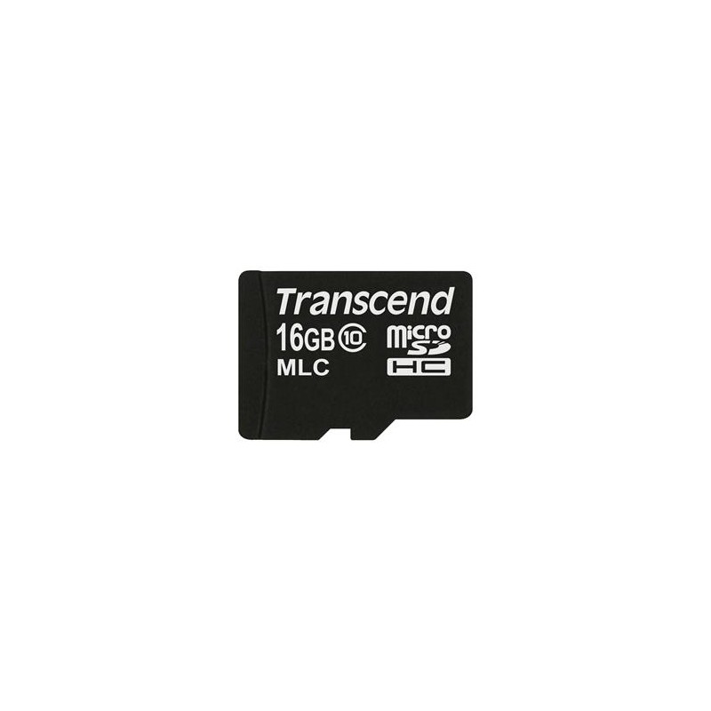 Transcend 16GB microSDHC (Class 10) MLC průmyslová paměťová karta (bez adaptéru), 20MB/s R, 16MB/s W