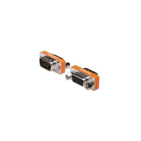 Digitus sériový adaptér Mini Zero-Modem D-Sub9, metal housing, M/F, with Hex screws