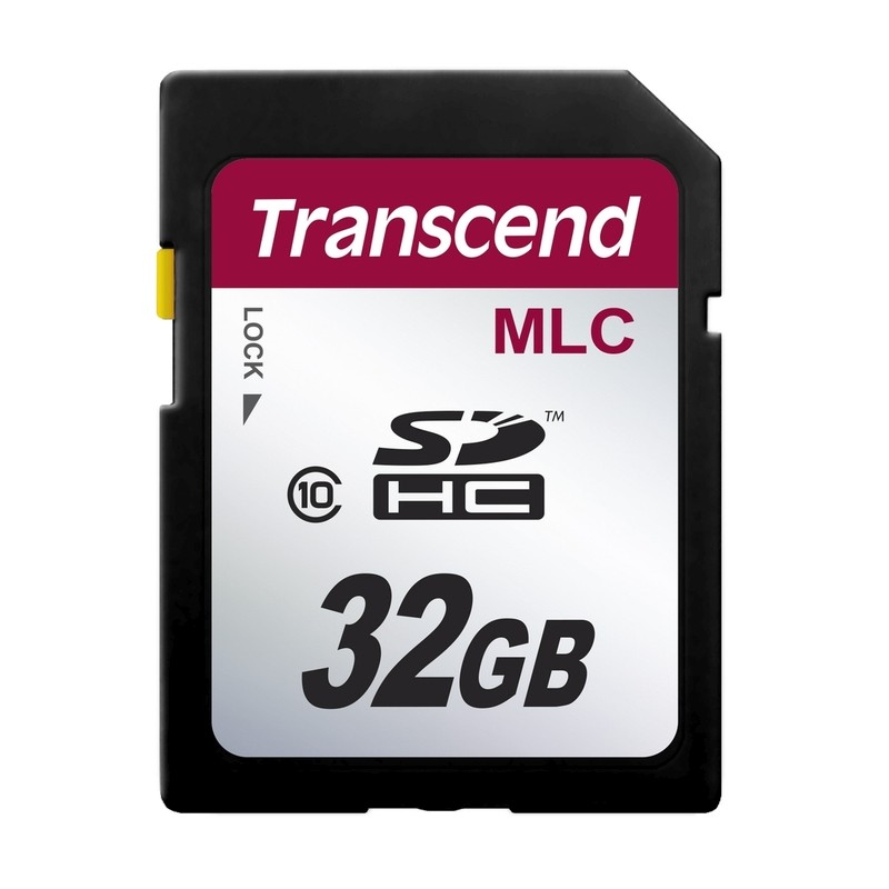 Transcend 32GB SDHC (Class 10) MLC průmyslová paměťová karta (bez adaptéru], 20MB/s R, 16MB/s W