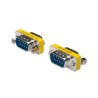 Digitus sériový adaptér Gender Changer, D-Sub9, metal housing, M/M, with Hex screws