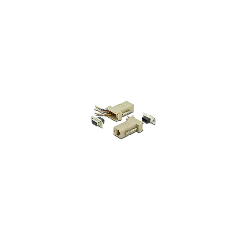 Digitus sériový adaptér, RS 232 DB9, RJ45, Modular, DB9 F, RJ45 F