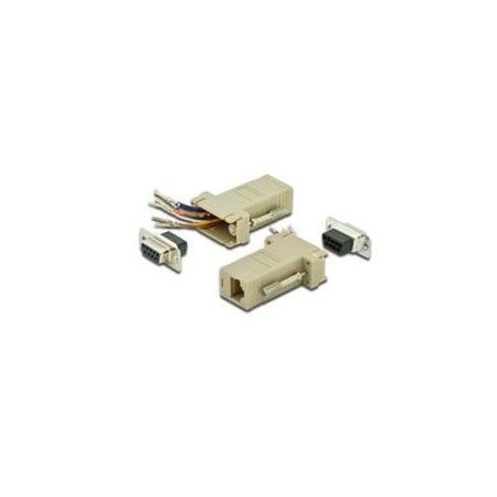 Digitus sériový adaptér, RS 232 DB9, RJ45, Modular, DB9 F, RJ45 F
