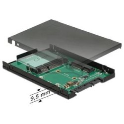Delock 2.5” Převodník SATA 22 pin 1 x mSATA / 1 x CFast - 9,5 mm
