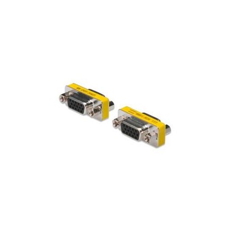 Digitus sériový adaptér, Gender Changer, D-Sub15, metal housing, F/F, with Hex screws
