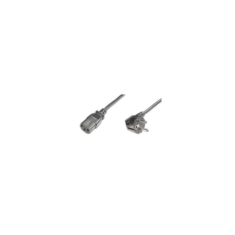 Digitus napájecí kabel 240V, délka 2,5m CEE7 pravoúhlý/IEC C13 černý