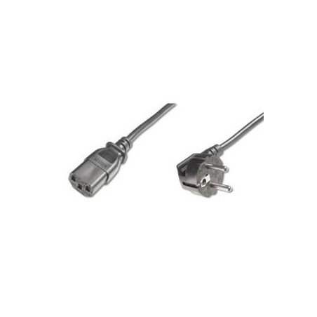 Digitus napájecí kabel 240V, délka 2,5m CEE7 pravoúhlý/IEC C13 černý