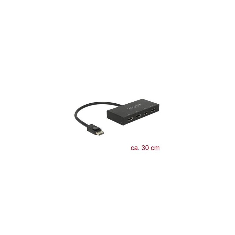 Delock Displayport 1.2 Splitter 1 x Displayport in 4 x Displayport out 4K