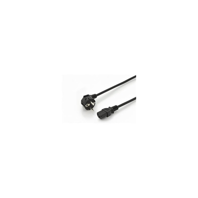 Digitus Power Cord, CEE 7/7 (Typ-F) 90o angled - C13 M/F, 1.8m, H05VV-F3G 0.75qmm, VDE, bl
