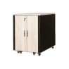 Digitus 17U SOUNDproof stojan, javorový dekor 1 000 x 750 x 1130 mm, černý (RAL 9005)