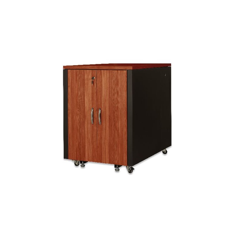 Digitus 17U SOUNDproof stojan, dřevěný dekor třešeň 1000x750x1130 mm, černý (RAL 9005)