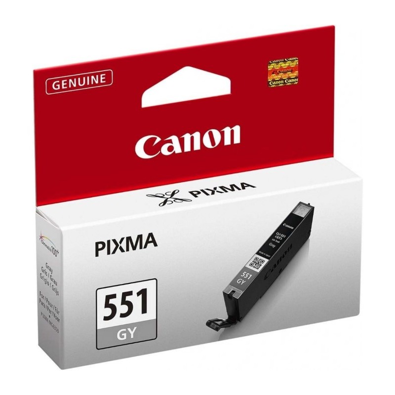 Canon CARTRIDGE CLI-551GY pro Pixma iP, Pixma iX, Pixma MG a Pixma MX 725, 8750, 5450, 5650, 6350, 6450, 6650, 7150 a 7550 (126
