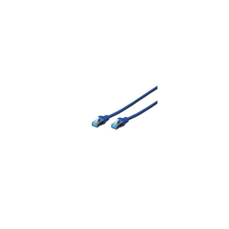 Digitus CAT 5e SF-UTP patch cable, PVC AWG 26/7, length 2 m, color blue