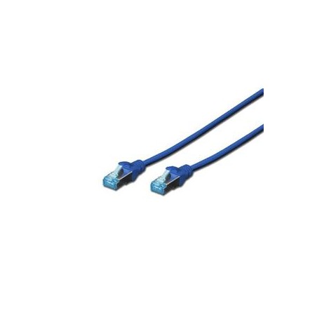 Digitus CAT 5e SF-UTP patch cable, PVC AWG 26/7, length 2 m, color blue