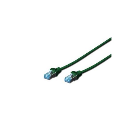 Digitus CAT 5e SF-UTP patch cable, PVC AWG 26/7, length 3 m, color green