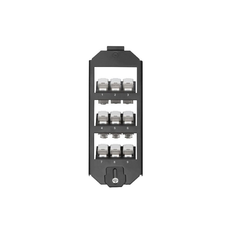 Digitus Sada rámečků, 3 úrovně pro 9x Keystone Jacks Vhodné pro OBO-Ackermann GES9