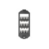 Digitus Sada rámečků, 3 úrovně pro 9x Keystone Jacks Vhodné pro OBO-Ackermann GES9