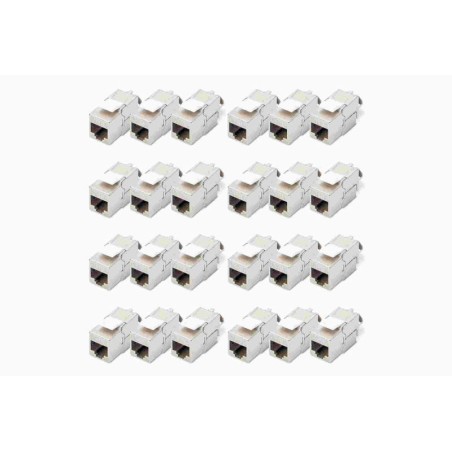 Digitus CAT 6A Keystone Jack, shielded,Re-embedded 500 MHz acc. ISO/IEC 11801:2002 AM2:2009/09, tool free connec., set 24 pcs
