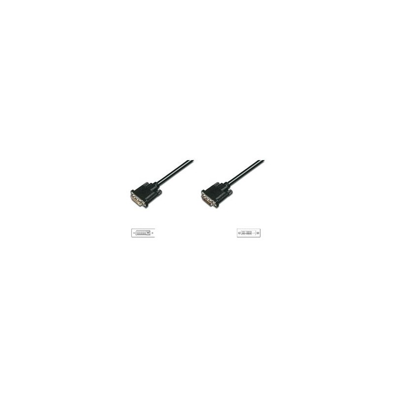 Digitus Prodlužovací kabel DVI, DVI (24 + 1) M / F, 10,0 m, DVI-D Dual Link, bl