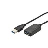 Digitus USB 3.0 aktivní prodlužovací kabel délka: 5m, chipset SN65LVPE502, UL, CE, bl