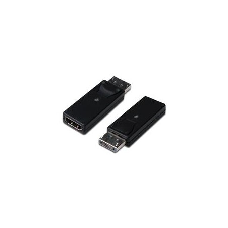 Digitus DisplayPort adapter, DP - HDMI type A M/F, w/interlock, DP 1.1a, Full HD, CE, bl