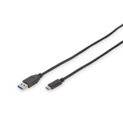Digitus USB Type-C connection cable, type C to A M/M, 1.0m, Super Speed, bl DB300136010S