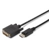 Digitus DisplayPort adapter cable, DP - DVI (24+1) M/M, 3.0m, w/interlock, DP 1.1a compatible, CE, bl AK340306030S