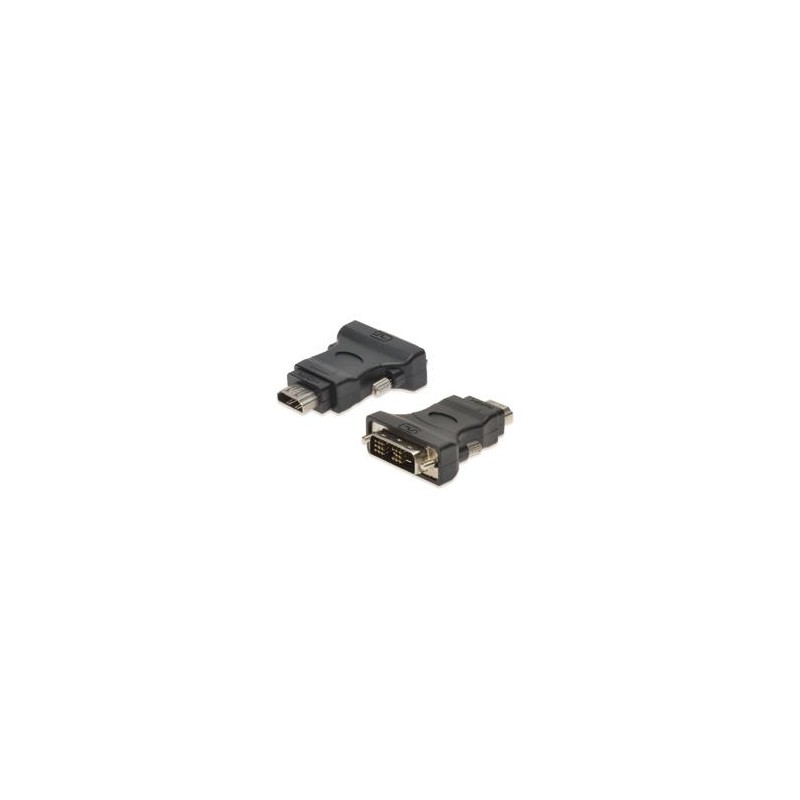 Digitus DVI Adapter, DVI(18+1) - HDMI type A M/F, DVI-D single link, Full HD, bl