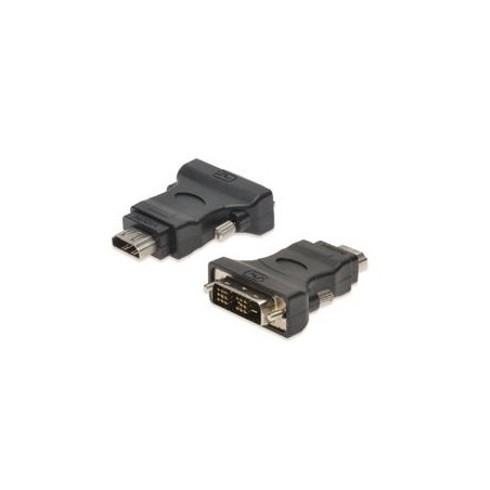 Digitus DVI Adapter, DVI(18+1) - HDMI type A M/F, DVI-D single link, Full HD, bl