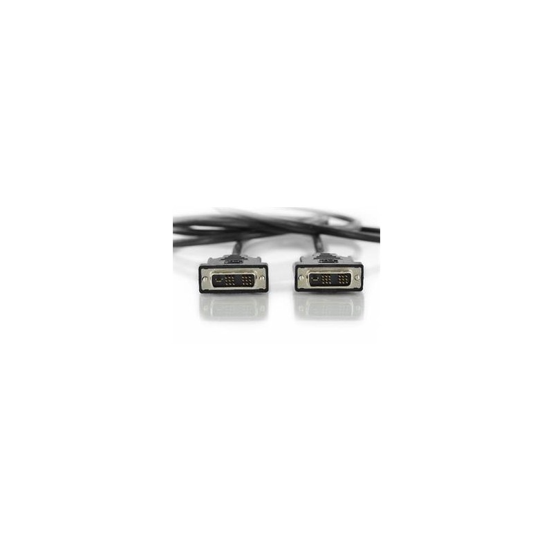 Digitus DVI connection cable, DVI(18+1) M/M, 2.0m, DVI-D Single Link, bl