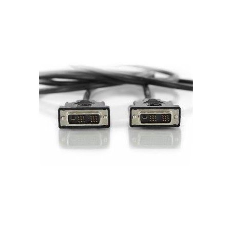 Digitus DVI connection cable, DVI(18+1) M/M, 2.0m, DVI-D Single Link, bl