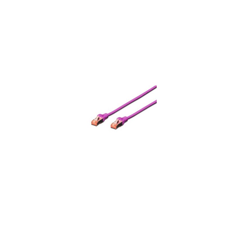 Digitus CAT 6 S-FTP patch cable, Cu, LSZH AWG 27/7, length 2 m, color violet
