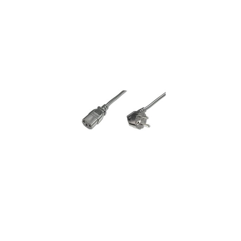 Digitus napájecí kabel 240V, délka 5m CEE7 pravoúhlý/IEC C13 černý